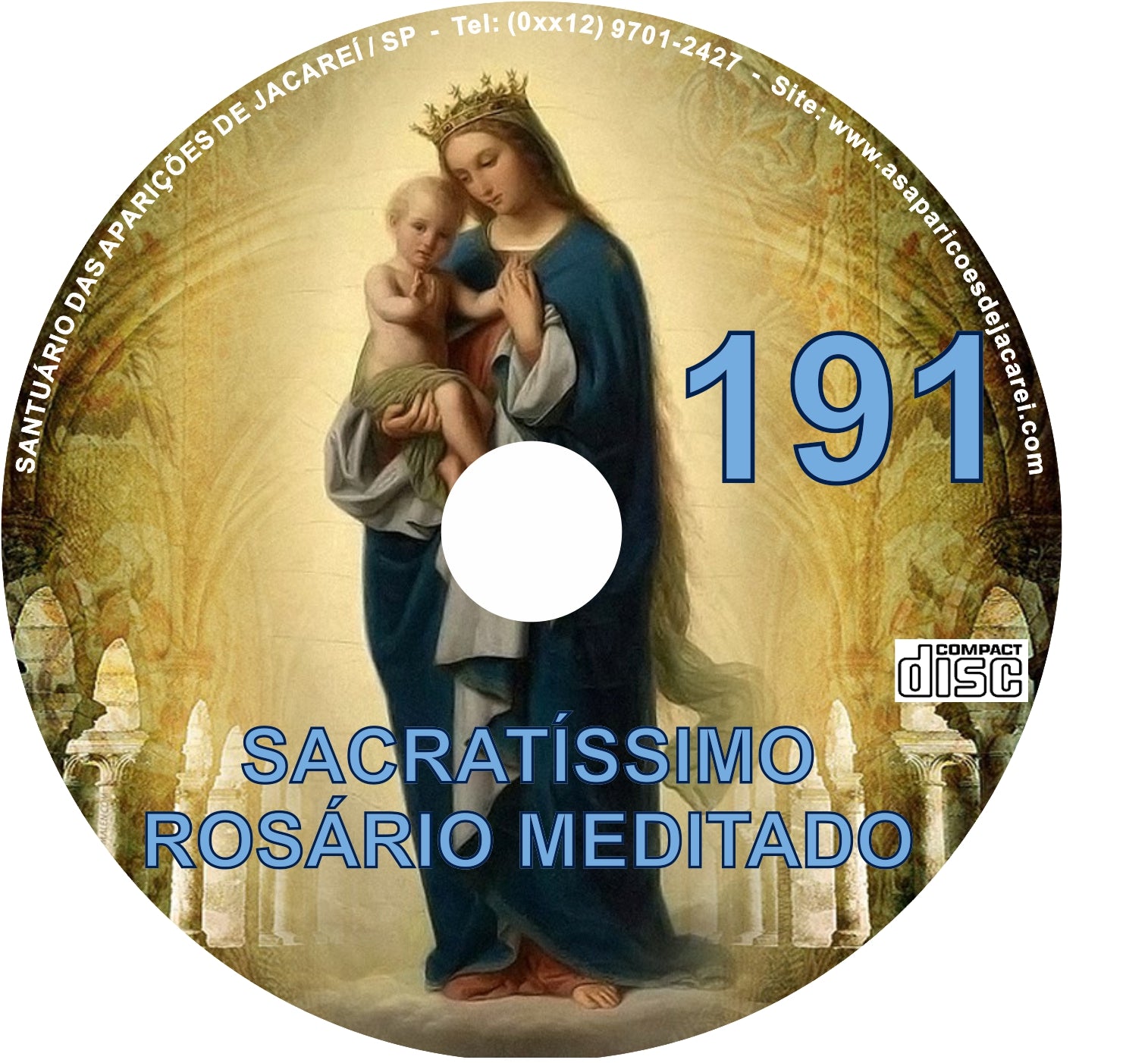 Cd Rosário Meditado 191 Cd Rosário Meditado 191